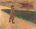Henri Toulouse-Lautrec Tristan Bernard at the Buffalo Station - 1895 oil painting reproduction