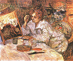 Henri Toulouse-Lautrec Woman at Her Toilette - 1889 oil painting reproduction