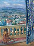 Henri Lebasque Blue Mountains in Cannes, 1926 oil painting reproduction