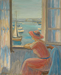 Henri Lebasque By the Window, the Isle of Yeu, 1919 oil painting reproduction