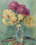 Henri Lebasque Chrysanthemums oil painting reproduction