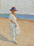 Henri Lebasque Croquet on the Beach oil painting reproduction