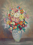 Henri Lebasque Floral Composition with Dahlias, 1912 oil painting reproduction