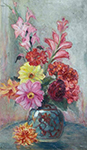 Henri Lebasque Gladioli and Dahlias oil painting reproduction