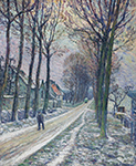 Henri Lebasque Little Street at Chessy, 1906 oil painting reproduction