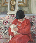 Henri Lebasque Little White Dog oil painting reproduction