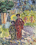 Henri Lebasque Marthe and Nono in Japanese robes oil painting reproduction