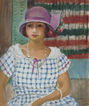 Henri Lebasque Nono in a Pink Hat, 1915 oil painting reproduction