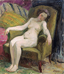 Henri Lebasque Nude in Armchair oil painting reproduction