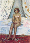Henri Lebasque Nude Seated on a Bed oil painting reproduction
