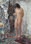 Henri Lebasque Nude with a New Collier, 1923 oil painting reproduction