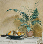 Henri Lebasque Plate with Fruit and Fern oil painting reproduction