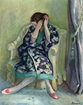 Henri Lebasque Woman Combing Her Hair oil painting reproduction