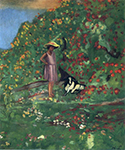 Henri Lebasque Young Girl with Goat oil painting reproduction