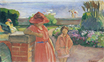 Henri Lebasque A Walk by the Sea oil painting reproduction