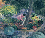 Henri Lebasque A Woman and Child in the Garden oil painting reproduction
