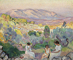 Henri Lebasque Afternoon at Frejus oil painting reproduction