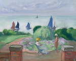 Henri Lebasque At the Terrace at Prefailles, 1922 oil painting reproduction