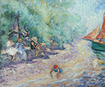 Henri Lebasque Bathers by the River oil painting reproduction