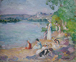 Henri Lebasque By the Lake Shore oil painting reproduction