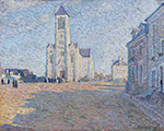Henri Lebasque Church in the Village, 1917 oil painting reproduction