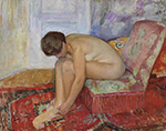 Henri Lebasque Female Nude Seated oil painting reproduction