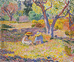 Henri Lebasque Girls Among Olive Trees, 1906 oil painting reproduction
