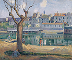 Henri Lebasque Lagny, View of the Quay of Pamponne, 1904 oil painting reproduction