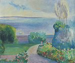 Henri Lebasque Landscape at Prefailles, 1922 oil painting reproduction