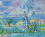 Henri Lebasque Landscape in Provence oil painting reproduction