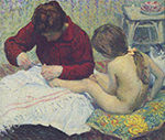 Henri Lebasque Madame Lebasque with Daughter, 1800 oil painting reproduction