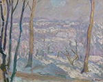 Henri Lebasque Montevrain under the Snow oil painting reproduction