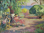 Henri Lebasque Near Montevrain, 1907 oil painting reproduction