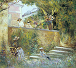 Henri Lebasque Nono and Madame Lebasque in the Garden oil painting reproduction