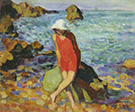 Henri Lebasque Nono by the Sea oil painting reproduction