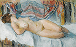 Henri Lebasque Nude on the Bed, 1905 oil painting reproduction