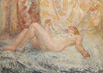 Henri Lebasque Nude with Collier of Pearls, 1930 oil painting reproduction
