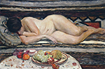 Henri Lebasque Nude with Fruit Platter oil painting reproduction