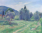 Henri Lebasque Olive Trees in Afternoon at Cannes oil painting reproduction
