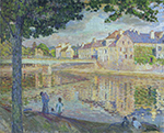 Henri Lebasque On the Bank of the Marne oil painting reproduction