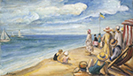 Henri Lebasque On the Beach 02 oil painting reproduction