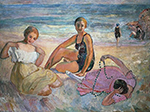 Henri Lebasque On the Beach 03 oil painting reproduction