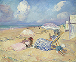 Henri Lebasque On the Beach 04 oil painting reproduction