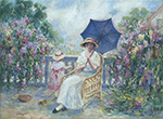 Henri Lebasque On the Terrace-2 oil painting reproduction