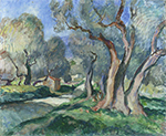 Henri Lebasque Path Among the Olive Trees, 1926 oil painting reproduction