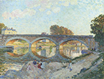 Henri Lebasque Pont Pierre at the Lagny River, 1902 oil painting reproduction