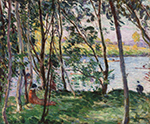 Henri Lebasque Rest on the Banks of the Yaudet, 1897 oil painting reproduction