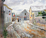 Henri Lebasque Street Draping with Flags oil painting reproduction