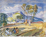 Henri Lebasque Summer in Pradet oil painting reproduction