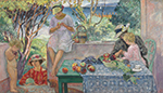 Henri Lebasque Tasting Fruits on the Terrasse at Sainte-Maxime, 1914 oil painting reproduction